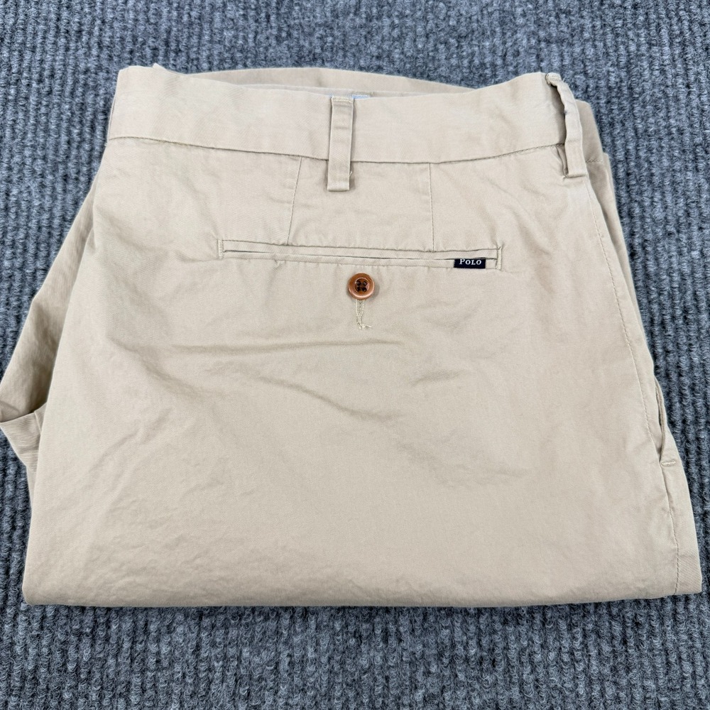 Polo Ralph Lauren Mens Classic Fit 9" Chino Shorts 40 Tan Khaki Stretch Twill